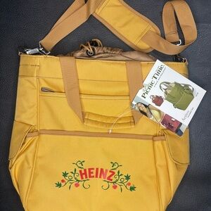 Activo Picnic Time Insulated Tote Bag W/Cooler Compartment Featuring Heinz Label